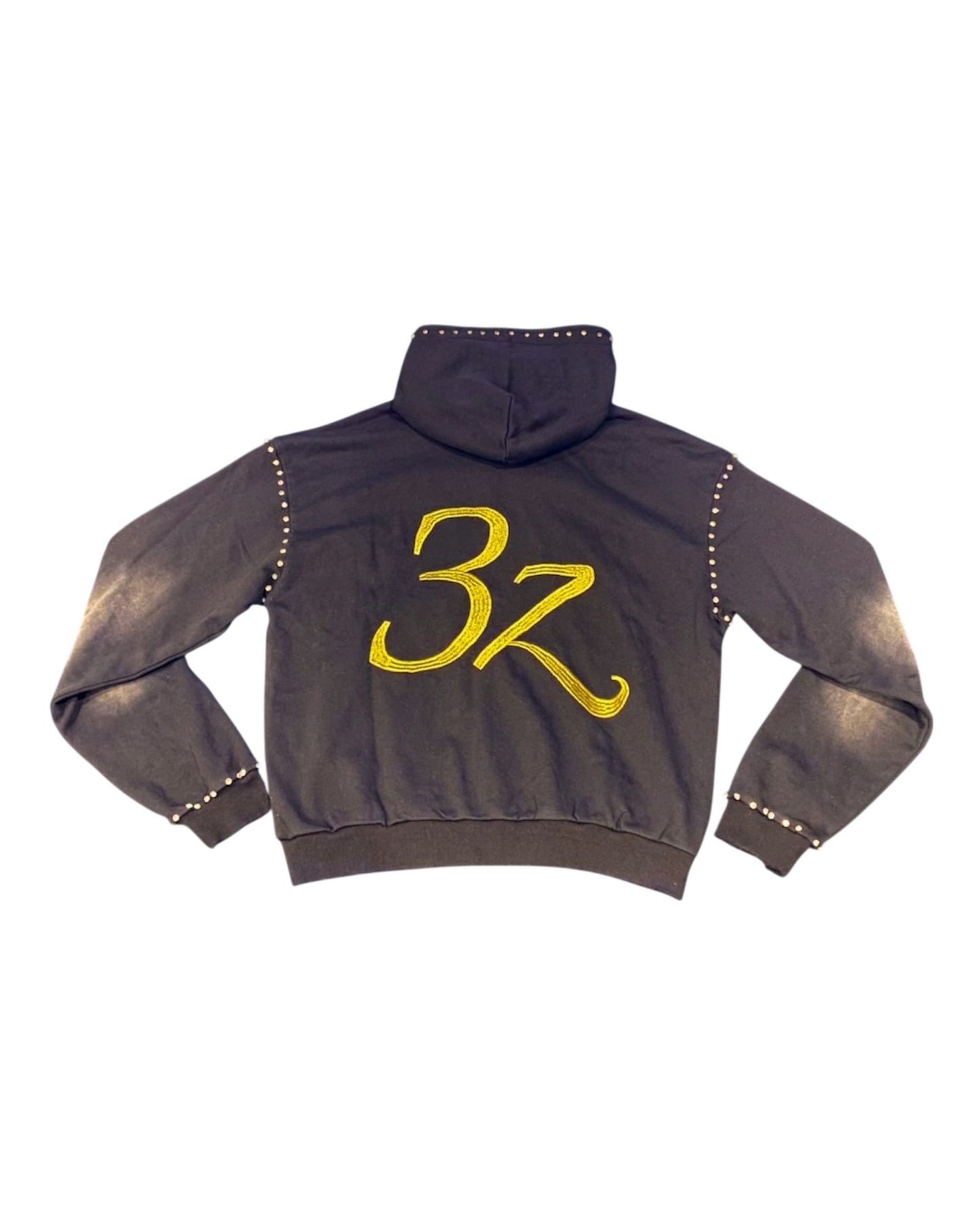 3z Embellished Zip Up - Black