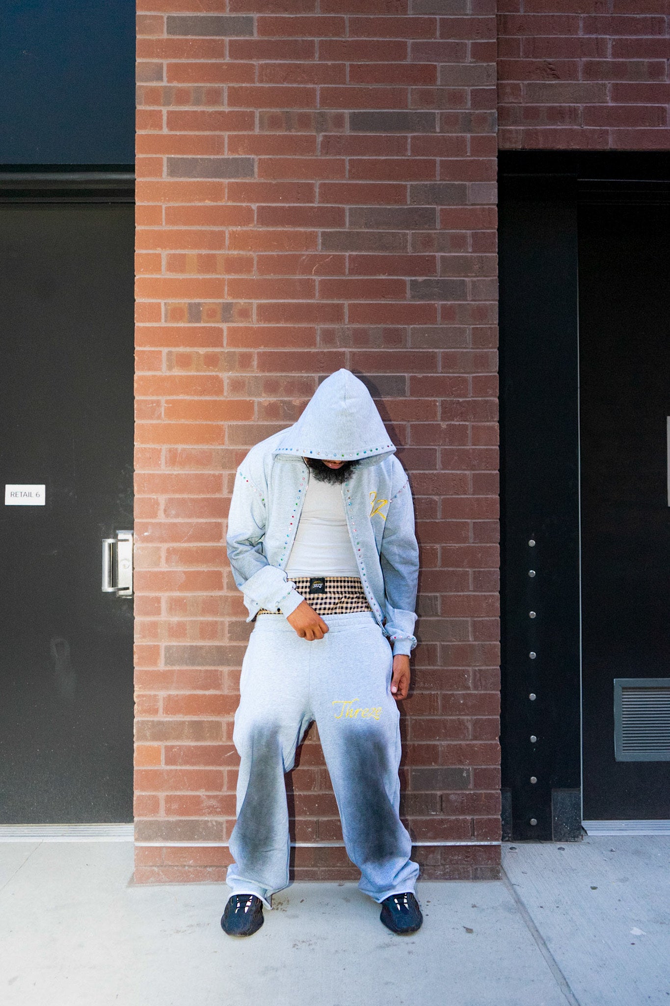 Double Waisted Sweats - Gray