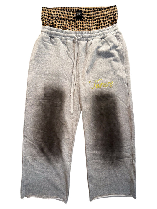 Double Waisted Sweats - Gray