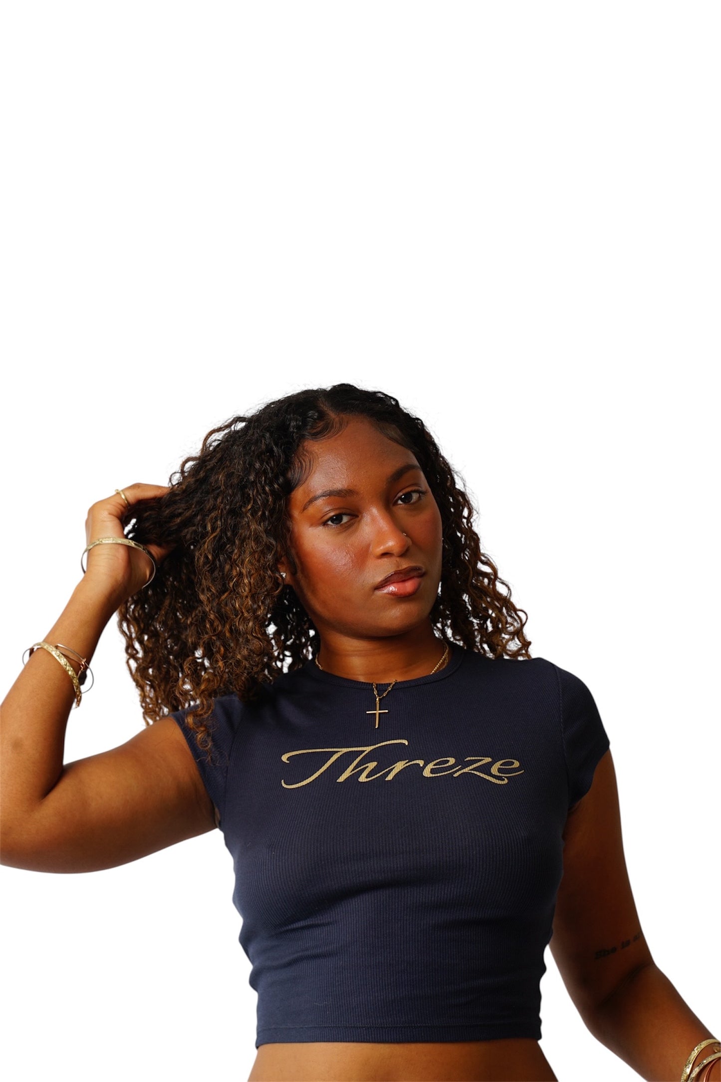 Navy Threze - Stimulus Tee