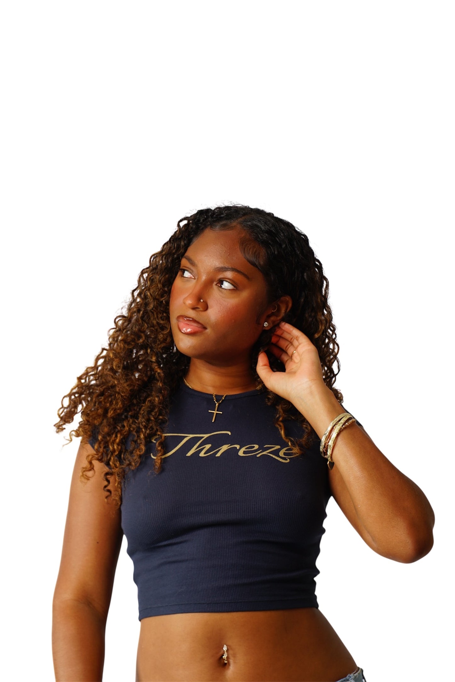 Navy Threze - Stimulus Tee