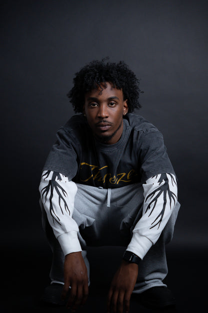 Waffle Long Sleeve Tee - Black